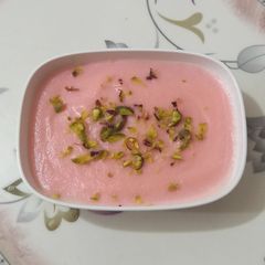 A picture of Rose firni 🥛 🌹🥛.