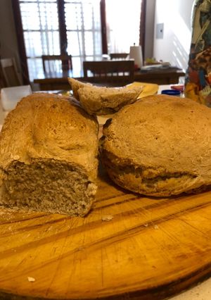 Una foto de Pan de miga fácil integral