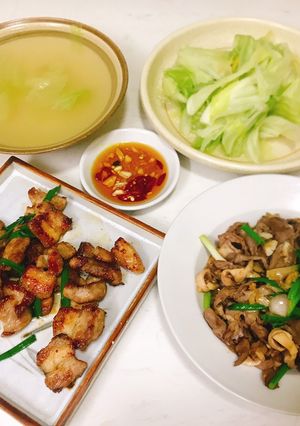 Hình của món Tim lợn rim mắm.