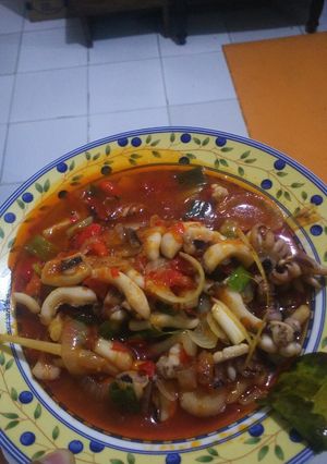 Foto resep Cumi saus padang