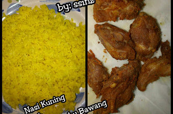Cara Memasak Ayam Bumbu Bawang With Nasi Kuning Ekonomis Untuk Jualan