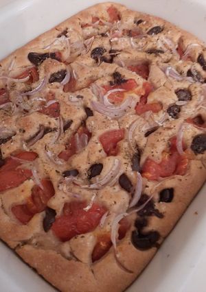 Φωτογραφία της συνταγής Foccacia με φυσικό προζύμι