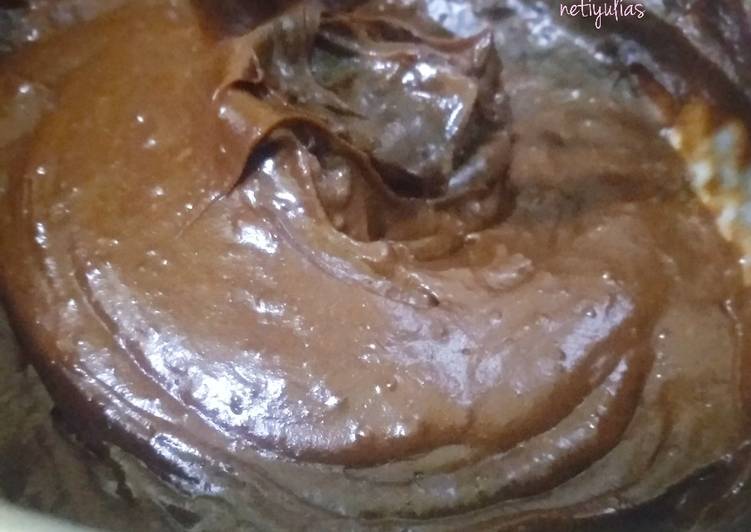 Homemade selai coklat