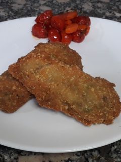 Una foto de Milanesas de berenjena ahumadas