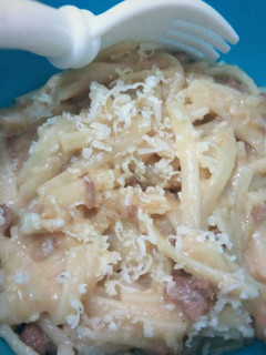 Foto resep Spaghetti Carbonara (MPASI 16M+) #PR_Pasta