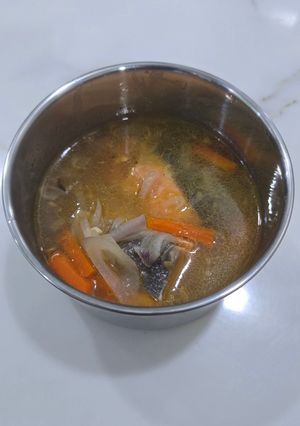 Gambar Sup Salmon Simple Sedap - Kanak Kanak