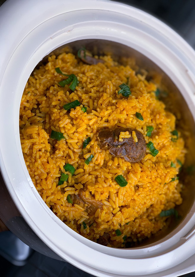 A picture of Basic Jollof rice.