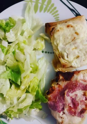 Une photo de Feuille de brick escalopes fromage
