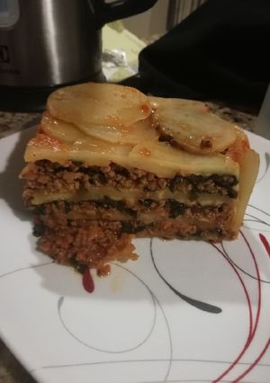 Una foto de Panque de papas con carne