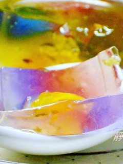 蝶豆蒟蒻果凍 的食譜成品照片