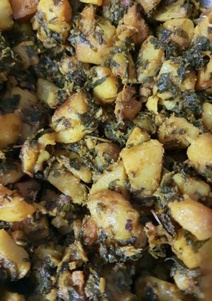आलू मेथी की सब्जी (aloo methi ki sabzi recipe in Hindi) रेसिपी मुख्य फोटो