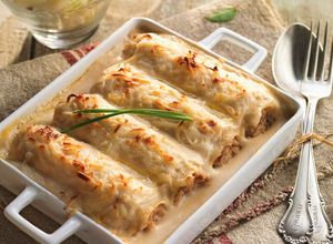 Una foto de Canelones de carne