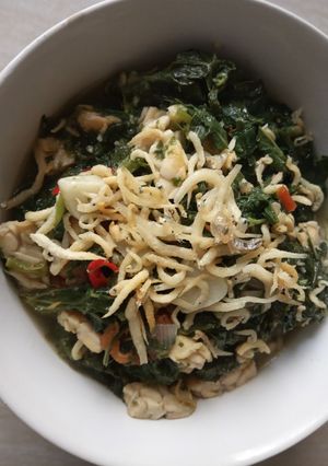 Foto resep Tumis TTS(teri tempe daun singkong)