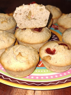 Una foto de Muffins de banana, nuez y algo más 😬! #sin gluten #sintacc #glutenfree