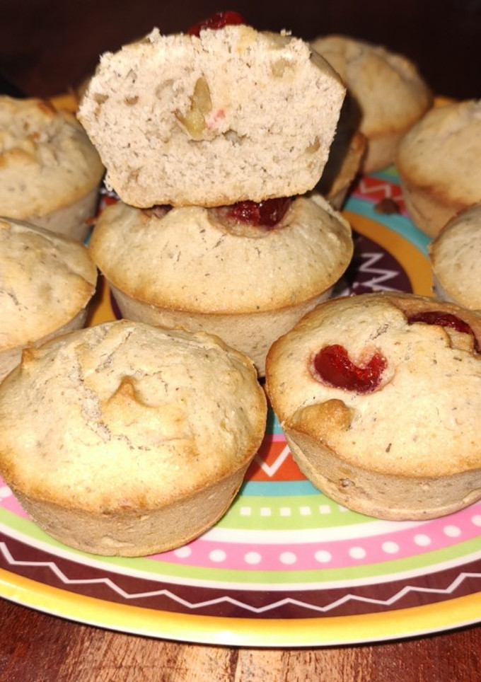 Una foto de Muffins de banana, nuez y algo más 😬! #sin gluten #sintacc #glutenfree