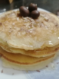 A picture of Honey nuts pan cake.