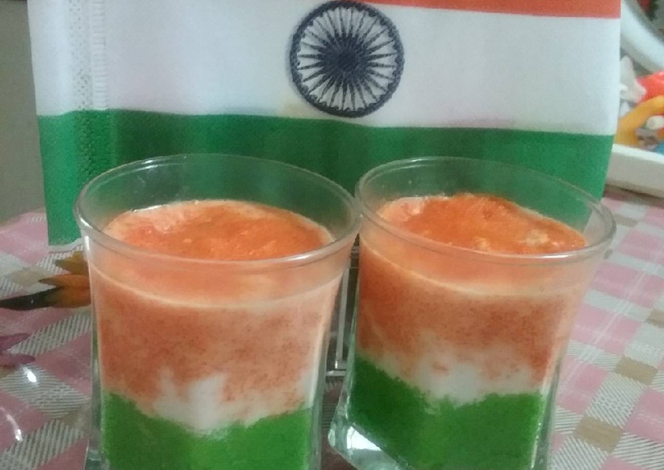 Tricolour Suji Halwa