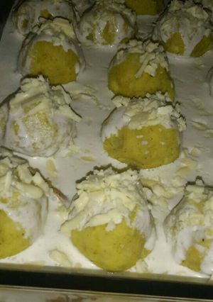 صورة لوصفة كرات البطاطس مع الدجاج