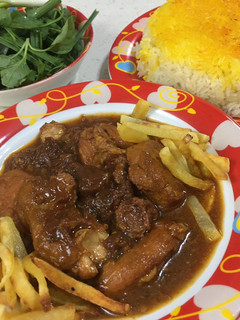 عکسی از دستور خورشت مرغ و آلو