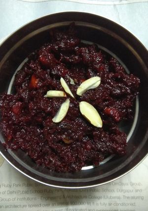A picture of Beetroot Halwa.