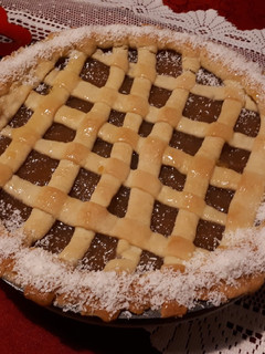 Una foto de Pastafrola o tarta de membrillo muy fácil