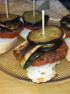 Una foto de Pincho de verduras a la plancha
