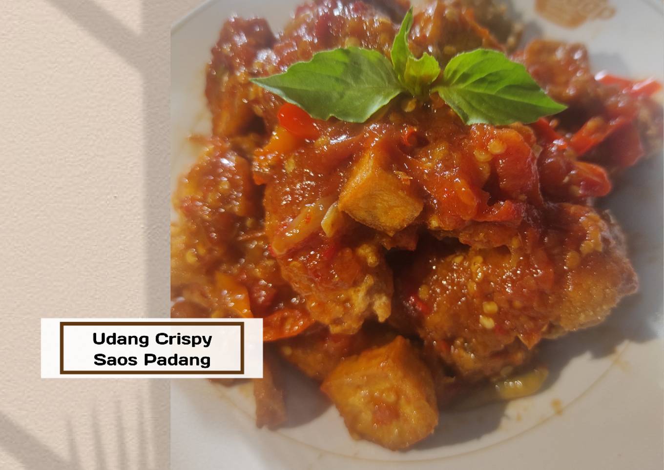 Udang Crispy Saos Padang