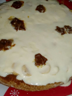 Una foto de Torta de plátano con dulce de leche