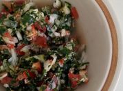 A picture of tabbouleh (lebanese style