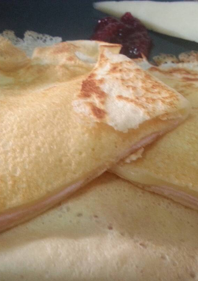 Una foto de Creps caseros para desayunar