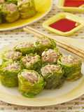 Microwave Mushroom Shumai Lettuce Wraps
