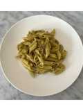 Mezze penne con pesto di pistacchi e panna🌱