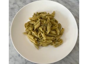 Foto di Mezze penne con pesto di pistacchi e panna🌱