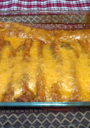 A picture of Enchiladas.