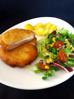 Una foto de Escalopes de lomo rellenos de queso y pavo