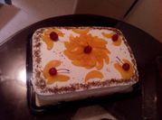 A picture of egg yolk dessert