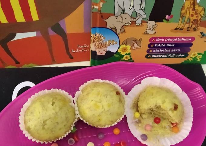 Standar Resep termudah bikin Bolu Pisang Kukus Simple ; no mixer dijamin sempurna