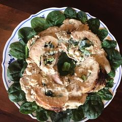 A picture of California Farm Swiss Chard Chicken Rolls.