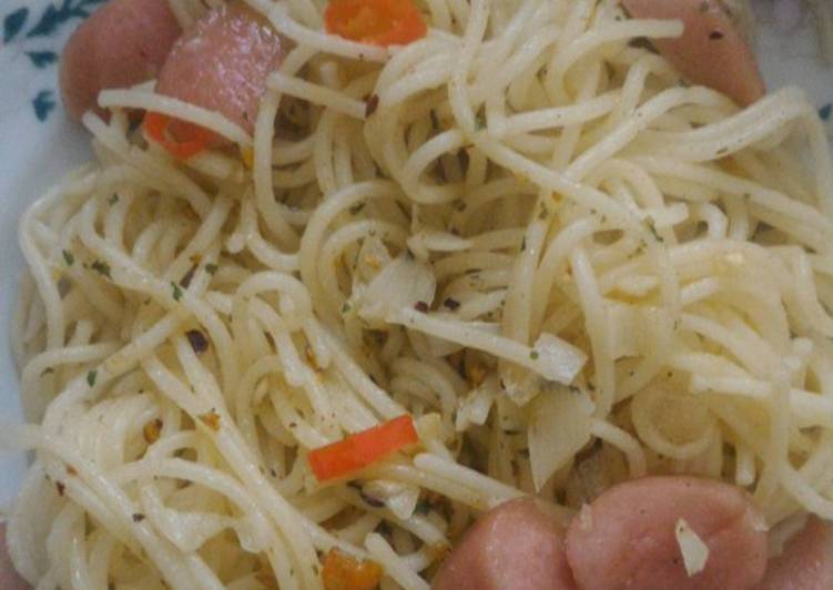 Resep Spaghetti aglio olio, Bisa Manjain Lidah