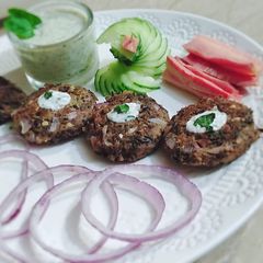 A picture of Black chickpeas kabab.