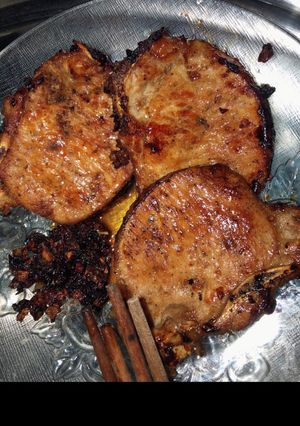 Hình của món Thịt cốc lếch chiên.