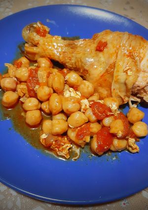 Une photo de Poulet en sauce relevée 🌶