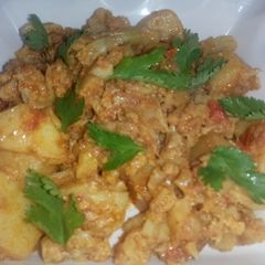 A picture of Spicy Cauliflower (Alu Gobi ki sabzi).