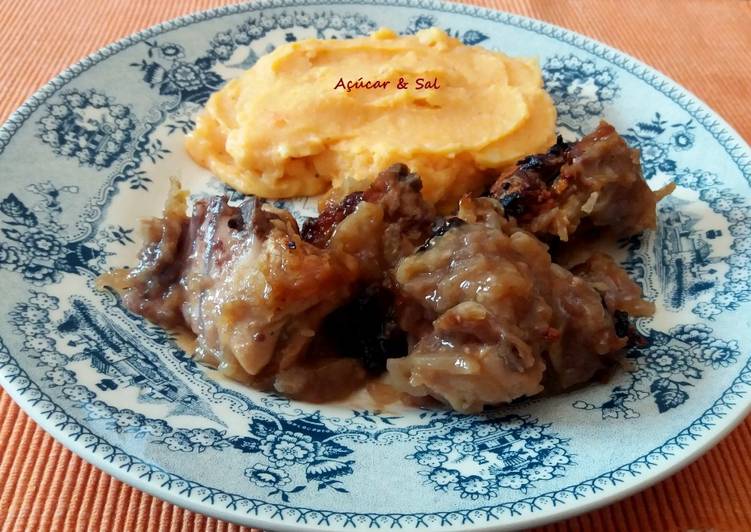 Recipe of Favorite Frango no forno com Sopa de Cebola e Sumo de Pêssego