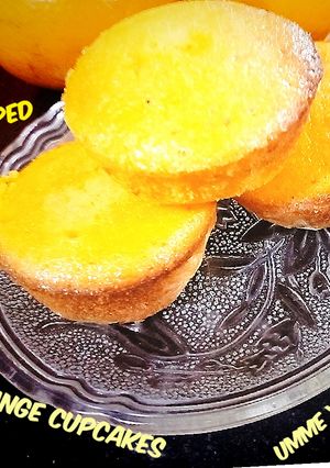 A picture of Orange cupcakes.