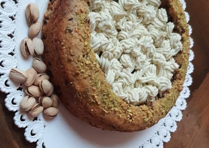 PAN DI SPAGNA ALL'ACQUA CON MOUSSE DI MASCARPONE E CREMA SPALMABILE AL PISTACCHIO!