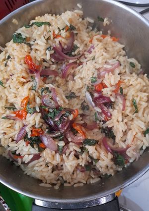A picture of Concoction vegetable rice.