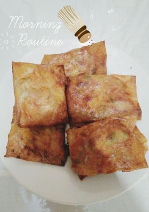 Foto resep Martabak Telur isi Sayuran Pedas