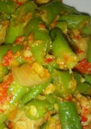 Foto resep Oseng buncis tahu tempe
