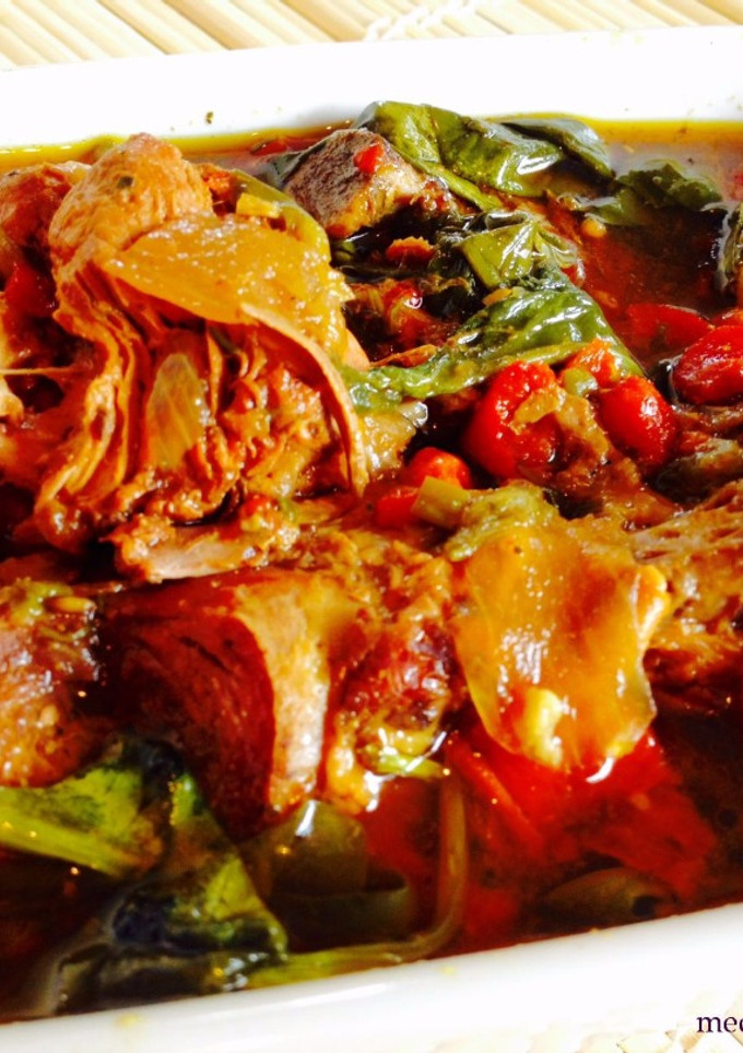 Una foto de Pollo al curry en la slow cooker
